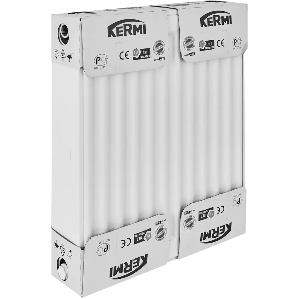 Радиатор панельный Kermi Profil FK0330301301N2Y 22 500x400 боковое подключение сталь белый 82769144 STLM-2119461 - Вид №5