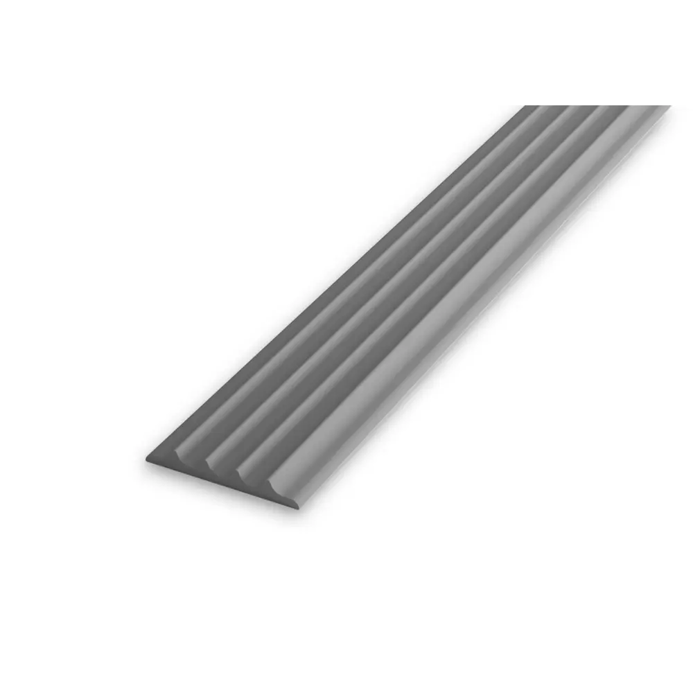 Профиль противоскользящий для ступеней Alprofi ВПУ 71.2700.414 19.5 см ПВХ цвет серый STLM-2031067