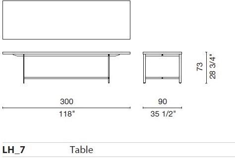 Cappellini Стол в современном стиле Lochness sun-id-1493887 - Вид №5