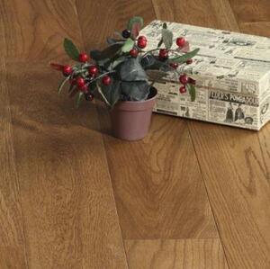 Инженерная доска Kjopmann Нурлан Коньяк Songe Дуб Натур с брашью (Текстурированная) 1200х125 мм.