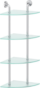 ELE 057 Полка угловая 4-х ярусная 30 cm ELLUX Elegance