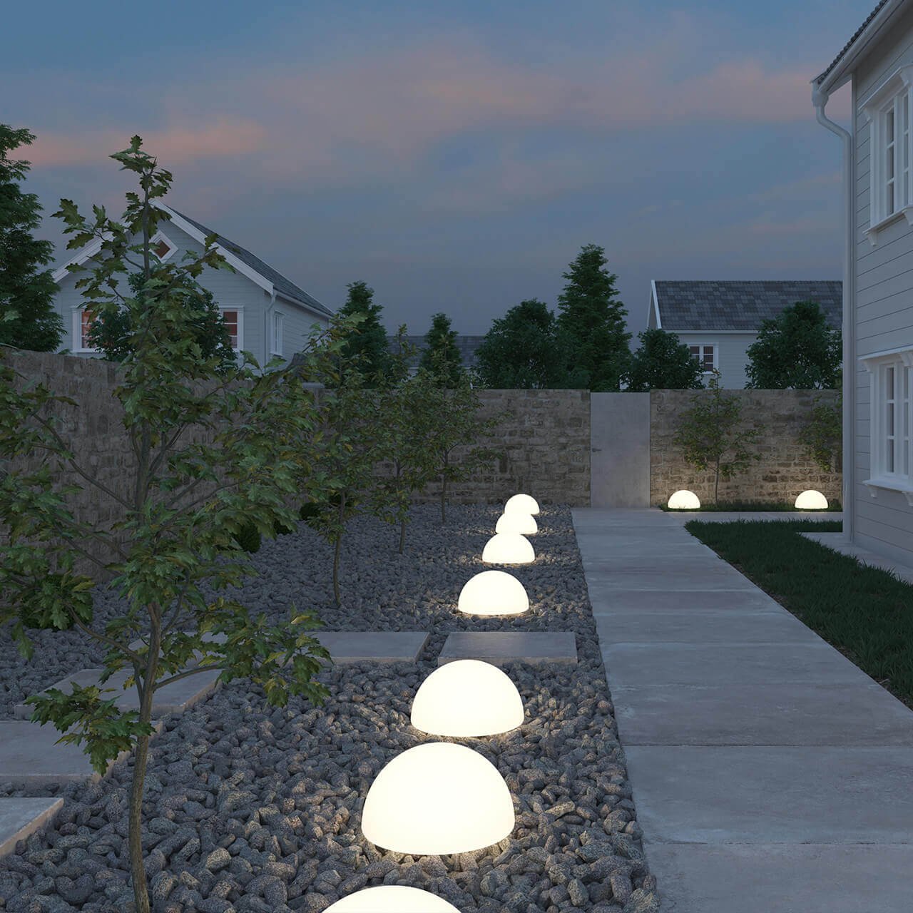 Ландшафтный светодиодный светильник M3light Semisphere 21571010 M3LIGHT ЭЛИТНЫЕ 311985 Белый  - Вид №1