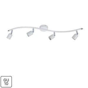 Спот поворотный Basic 4 лампы GU10 8 м² цвет белый 81983733 STLM-2188373