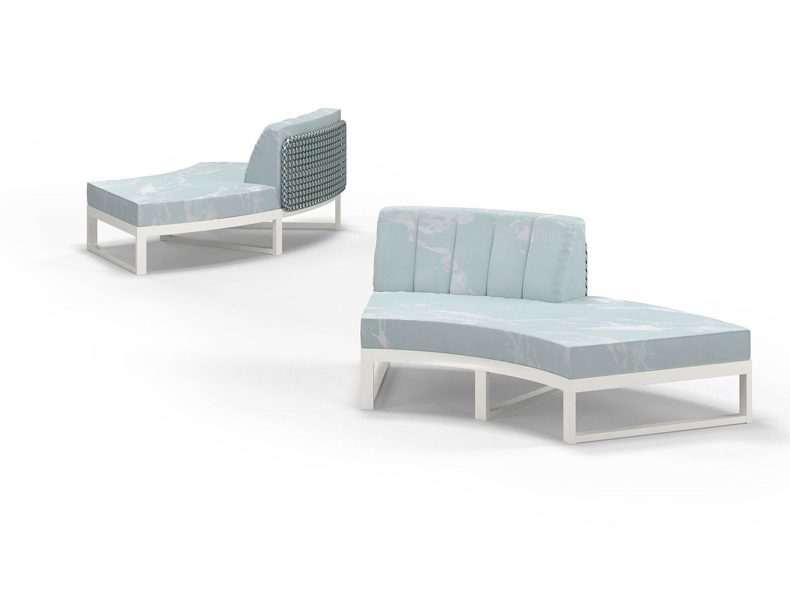 Модульный изогнутый садовый диван из ткани MAMAGREEN Munia ARCH-00071252 - Вид №6