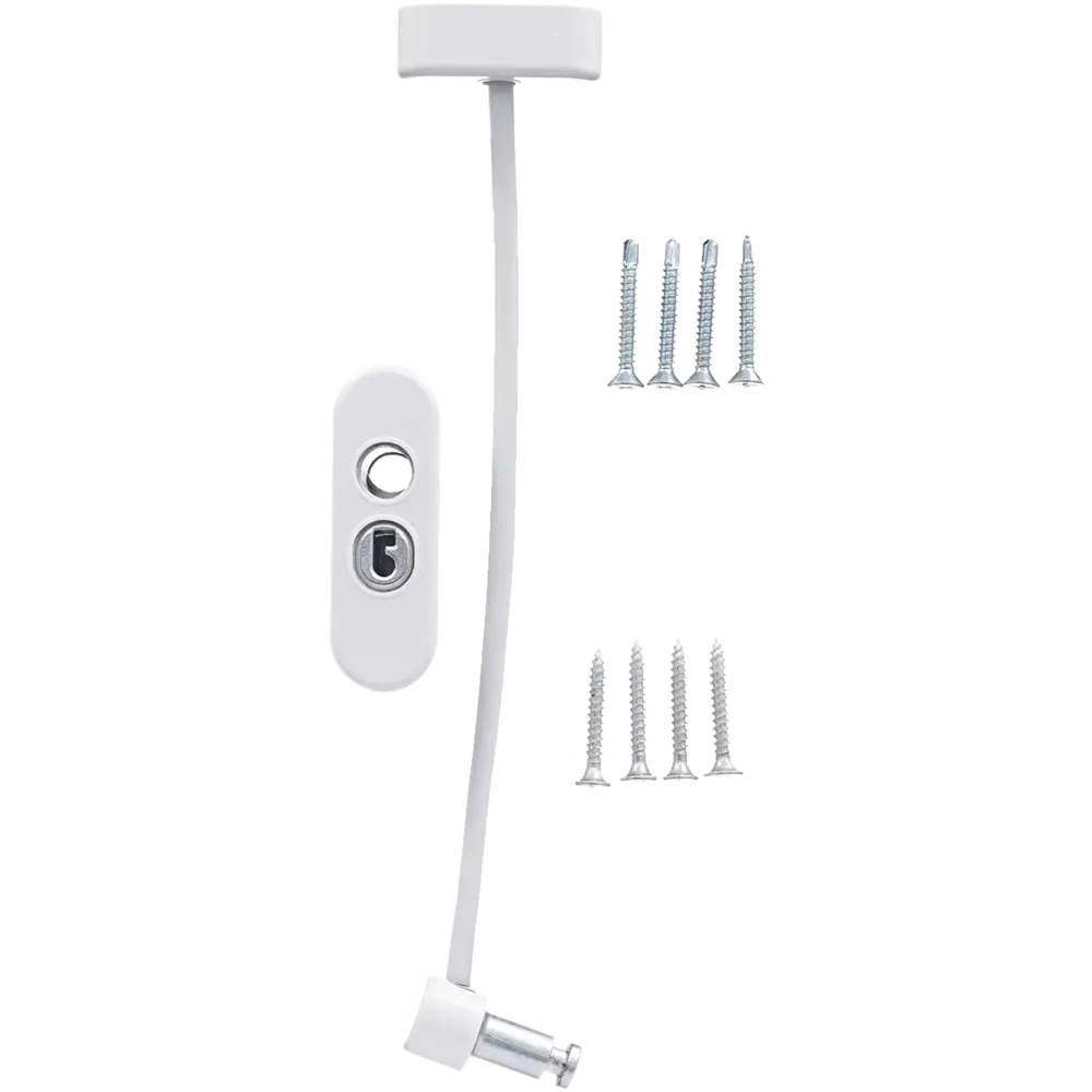 ЛЕВША Тросовый ограничитель для окон с ключом - безопасное проветривание 83762926 STLM-0895359