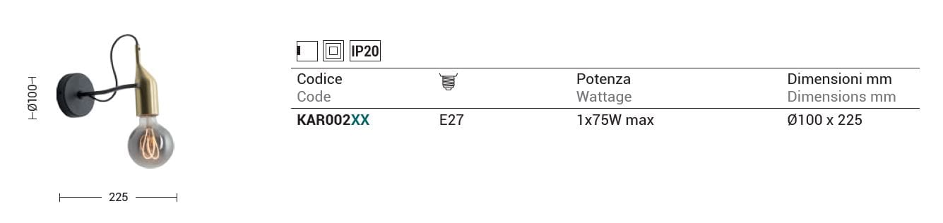 Регулируемый светодиодный настенный светильник Rossini Illuminazione Караоке ARCH-00149441 - Вид №3