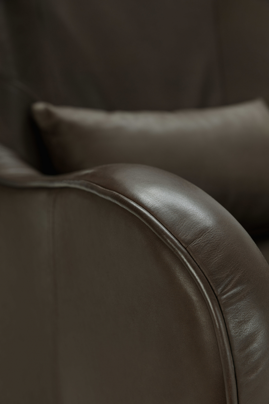 Кресло Greta кожа темно-коричневое SITS GRETA 192450 Венге - Вид №1