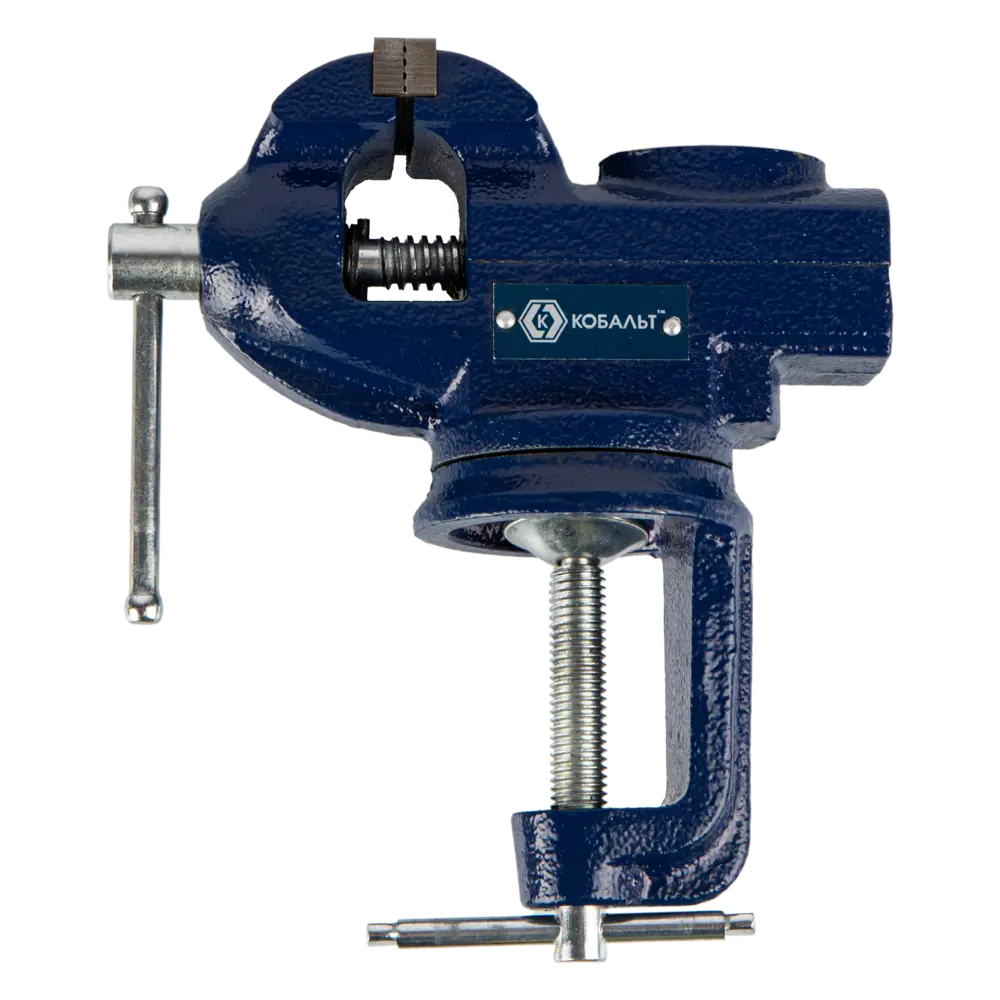 Настольные слесарные тиски Кобальт с поворотным механизмом 89374096 STLM-1448995 - Вид №1