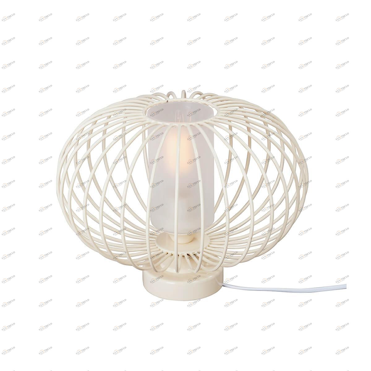 Настольная лампа металлическая бежевая Vitaluce V4578-3/1L VITALUCE ИНТЕРЬЕРНЫЕ 328982 Бежевый 