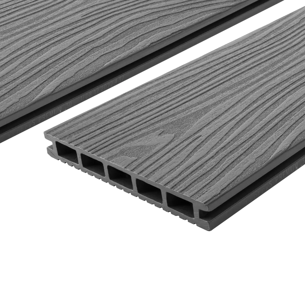 Террасная доска ДПК T-Decks серая 3000x150x20 мм 89408392 STLM-1569254 - Вид №3