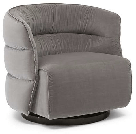 Natuzzi Кресло из ткани с подлокотниками sun-id-1345359 - Вид №1