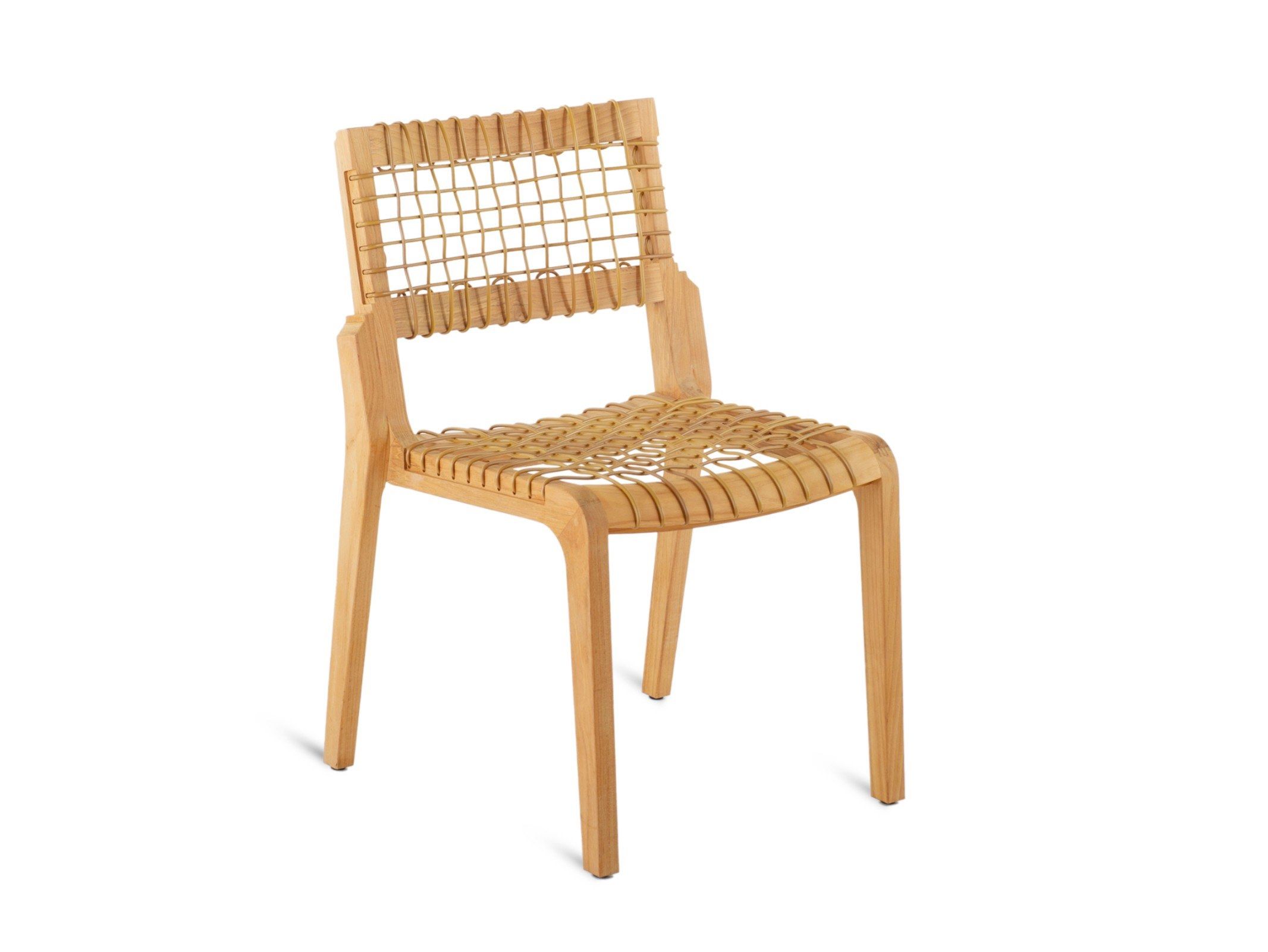 Штабелируемый стул из тикового дерева Unopiù Синтез ARCH-00015633