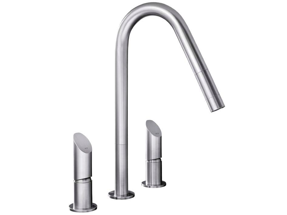 Смеситель для кухни из нержавеющей стали со съемным ручным душем MGS T45 ARCH-00078629