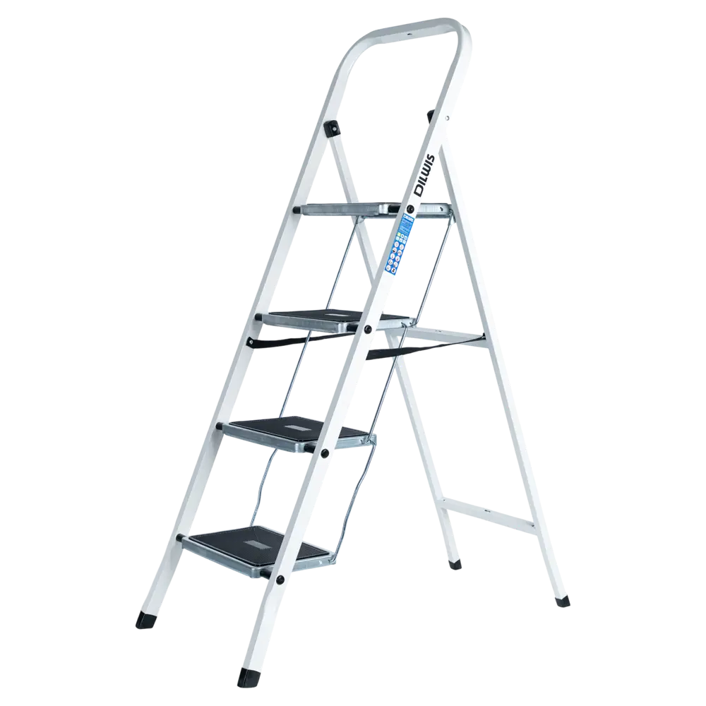 Стремянка стальная DILWIS 4 ступени 511-4LM, максимальная нагрузка 150 кг STLM-2045730