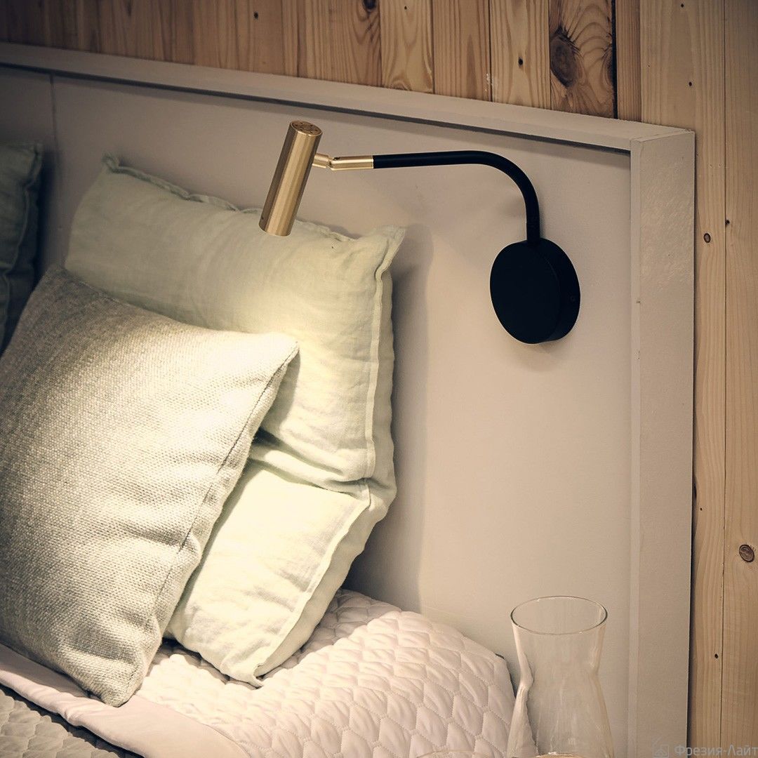 Aromas A1254 Matt Brass/matt black бра 121522