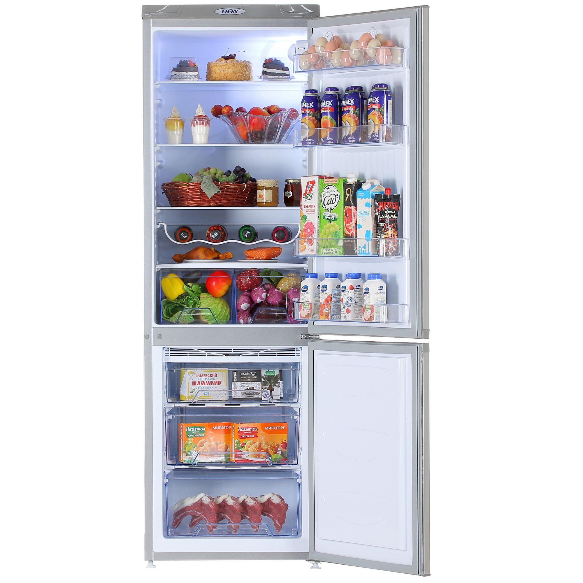 1135178 Холодильник с морозильником   DON R-291 NG серебристый STDN-0071418 - Вид №5