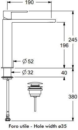 GUGLIELMI Смеситель для умывальника, однорычажный Gx Fbxg75503 fbxg75501 - Вид №10