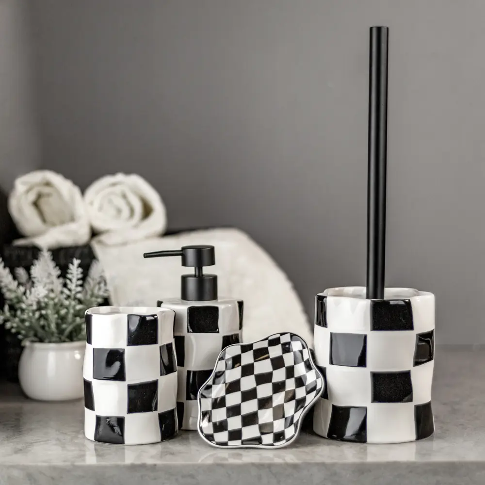 Дозатор для жидкого мыла BATH PLUS Chess в керамическом исполнении 89380486 STLM-1571524 - Вид №3