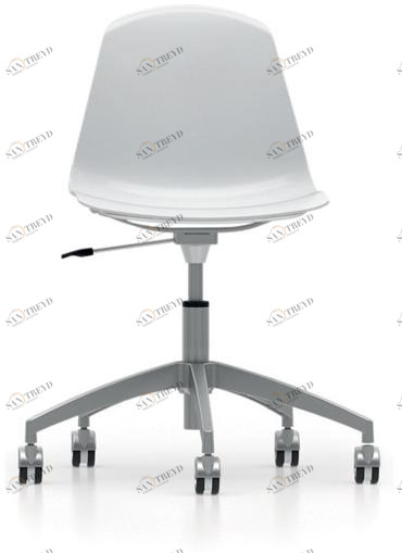 Luxy Регулируемое по высоте 5-спицевое кресло из полипропилена на колесиках Epoca sun-id-1378432