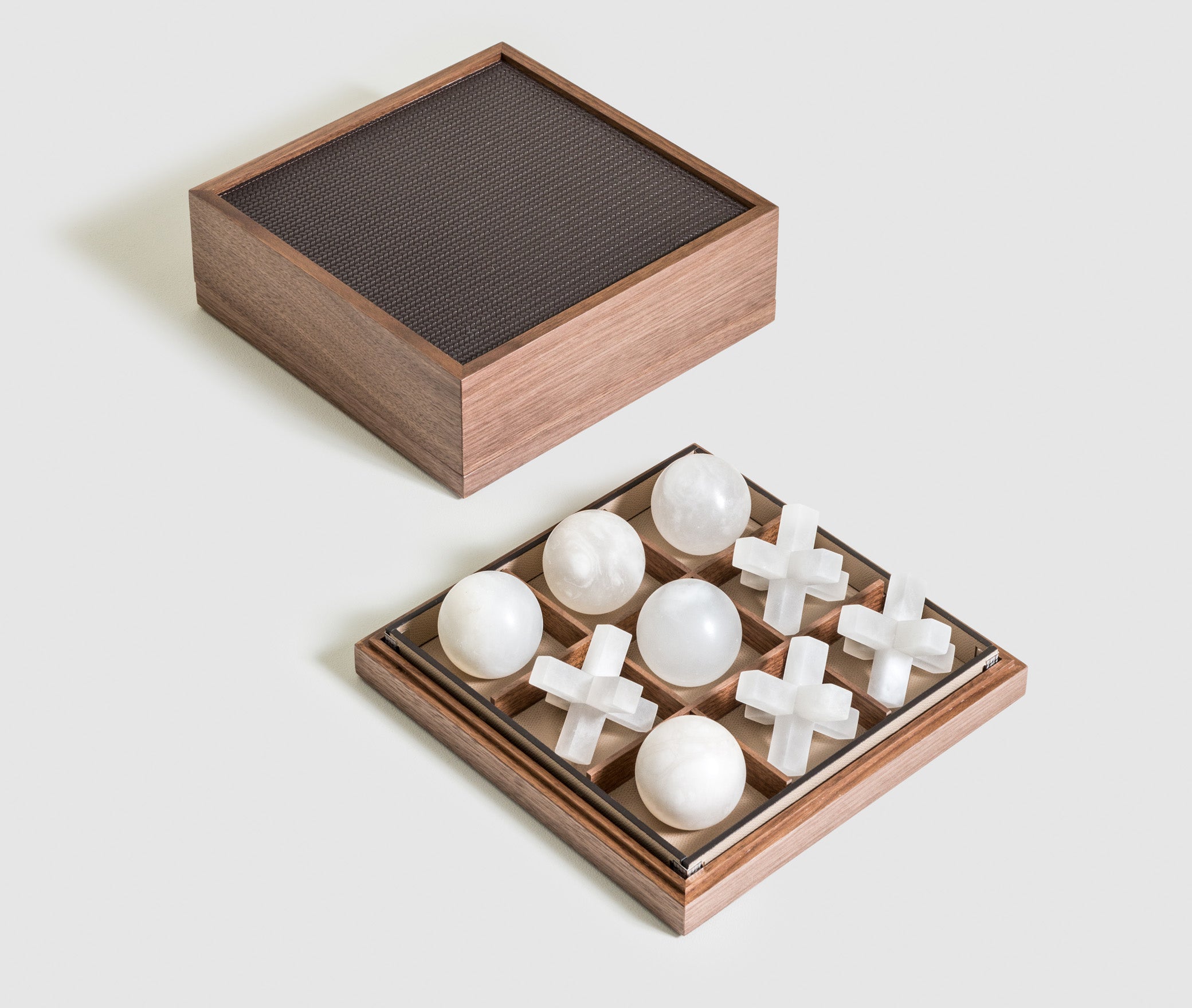 Крестики-нолики - 27,5X27,5XH9,5 см / зернистая кожа_петроль-синий Pinetti 00.1211.029.031 - Вид №2