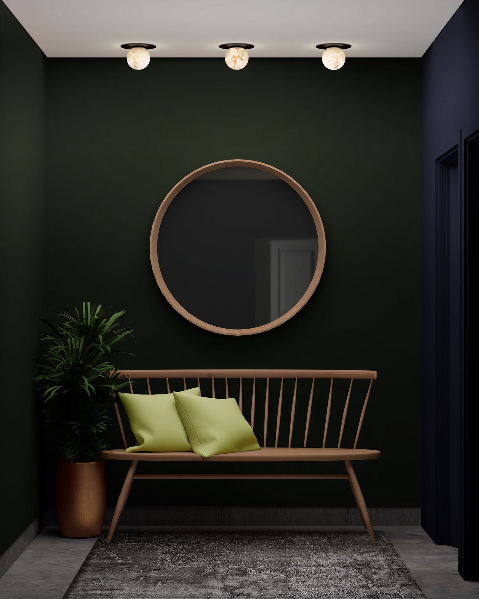 Потолочный светильник из алебастра и железа Alma light ARCH-00048634 - Вид №1