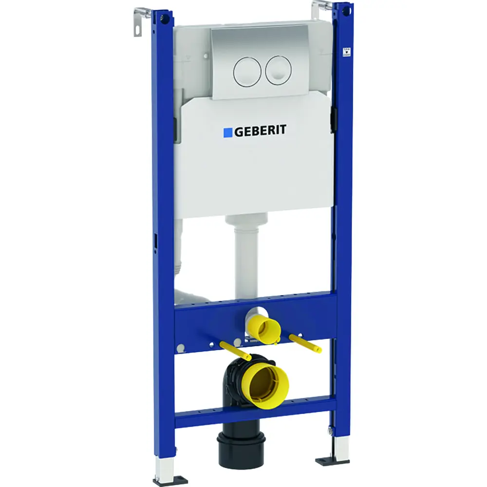 Инсталляция Geberit Delta 458.124.21.1 с клавишей Delta 21 цвет хром 82507354 STLM-2041428 