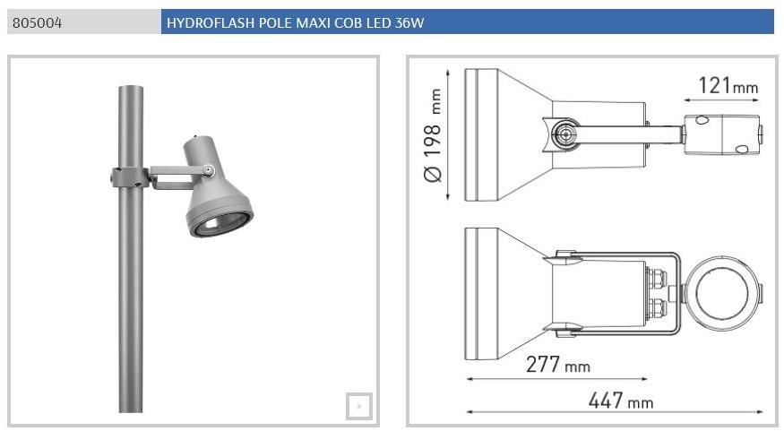 PUK Светодиодный уличный фонарь из литого под давлением алюминия Hydroflash sun-id-1513337 - Вид №23