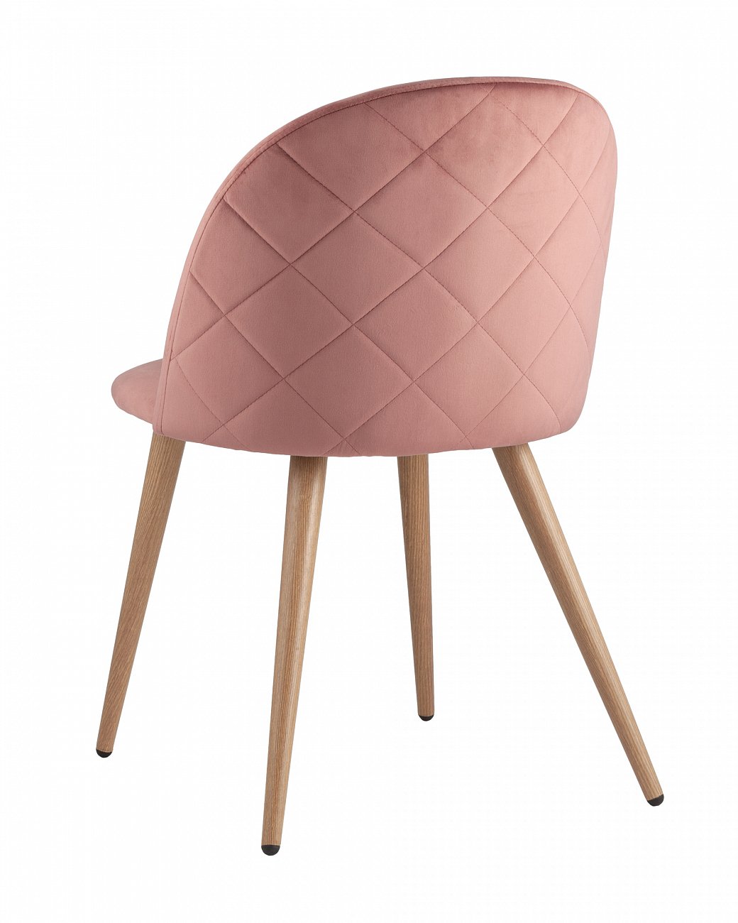 Стул с мягкой обивкой розовый с ромбами "Лион" STOOL GROUP ДИЗАЙНЕРСКИЕ 00-3881977 Розовый  - Вид №3