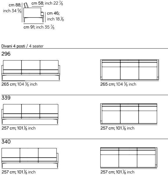 2-х местный кожаный диван Segno Am008.030 Santreyd - Вид №5