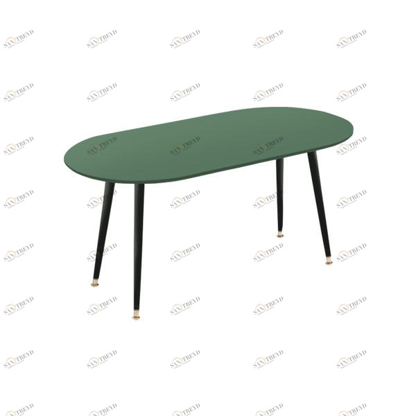 Кофейный столик с деревянными ножками кейл Soap WOODI  00-3966169 Зеленый 