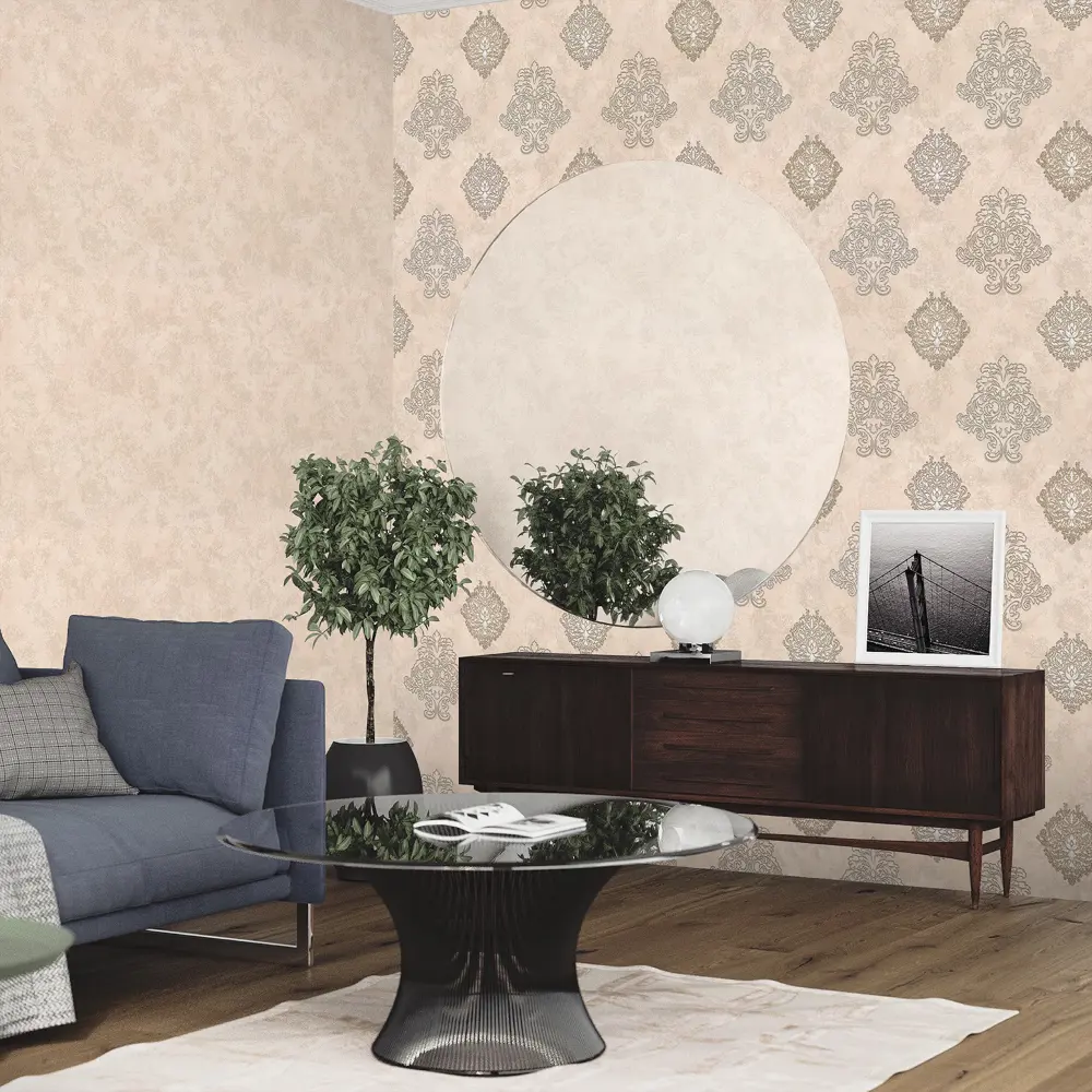 Обои флизелиновые Monte Solaro Allegra светло-бежевые 1.06 м 9106-01 83558691 STLM-2112856 - Вид №3