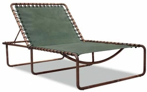 BAXTER Кожаный садовый шезлонг Rimini