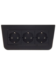 Блок электрических розеток Basic 12054 Black NAVAKO