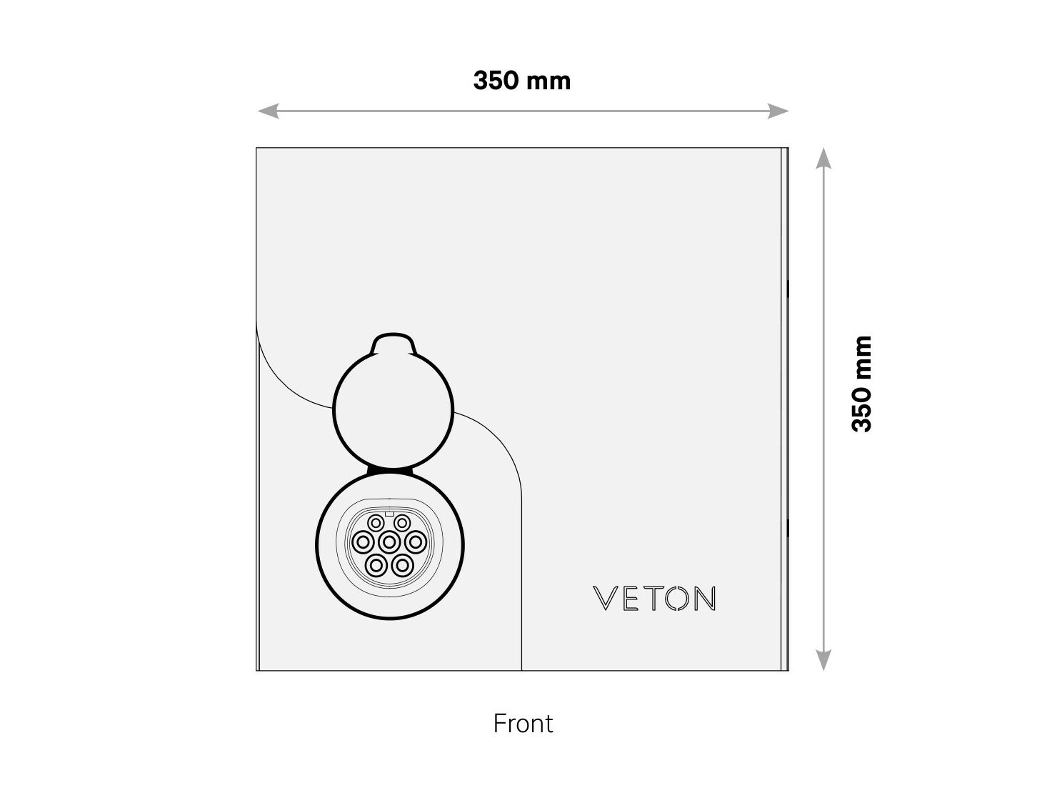 Зарядная станция для электромобилей Veton WALL ARCH-00079343 - Вид №6