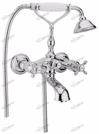 GALASSIA Настенный смеситель для ванны с ручным душем Ethos sun-id-1369282