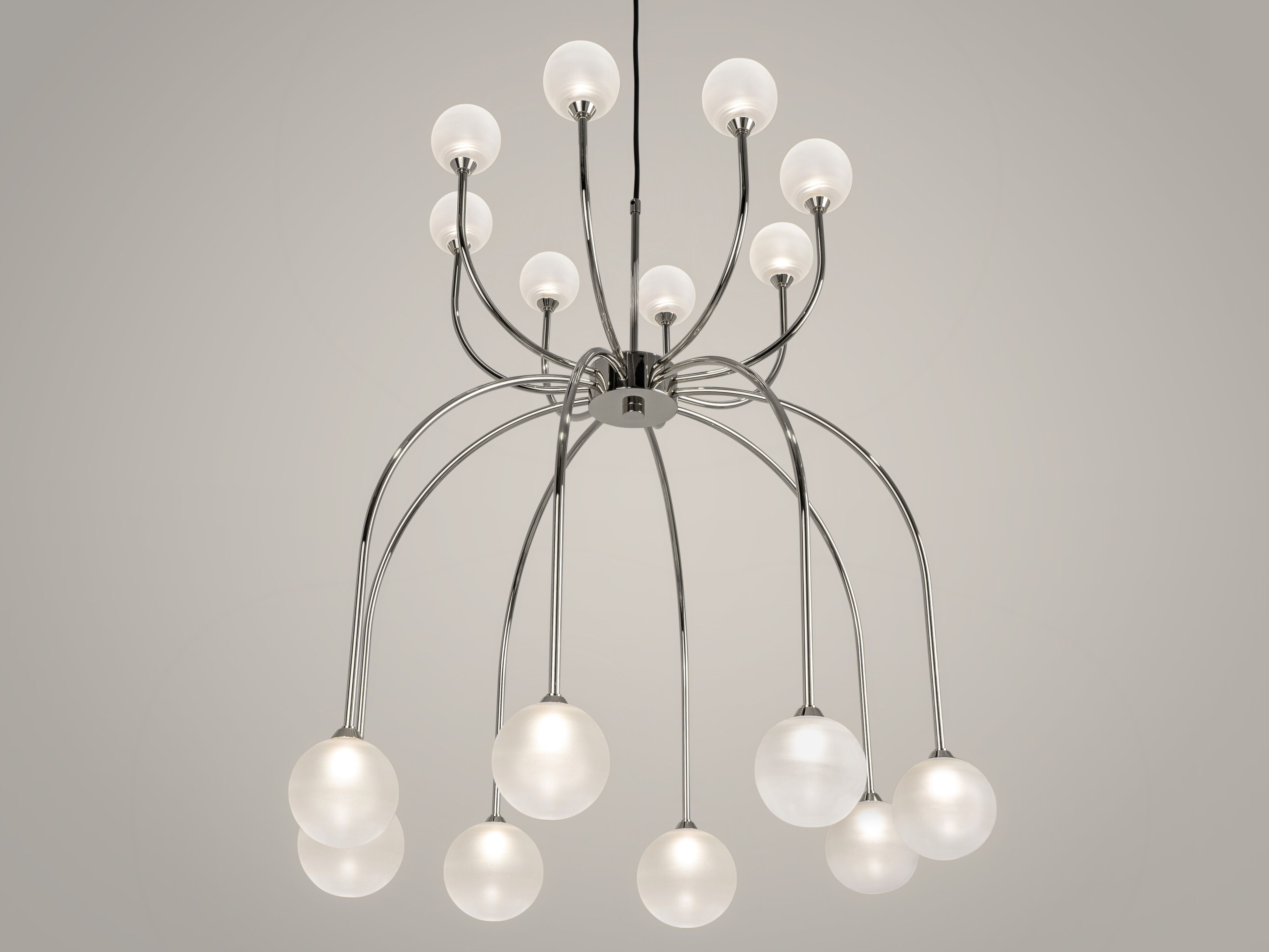 Пескоструйная стеклянная светодиодная люстра ILFARI Penélope ARCH-00081111 - Вид №1