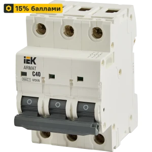 Автомат дифференциальный IEK Armat M06N 3P 40А - защита от токов утечки 87762171