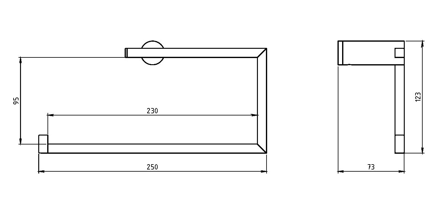 Полотенцедержатель Novaservis Metalia 2 6201.0 хром 62010 - Вид №1