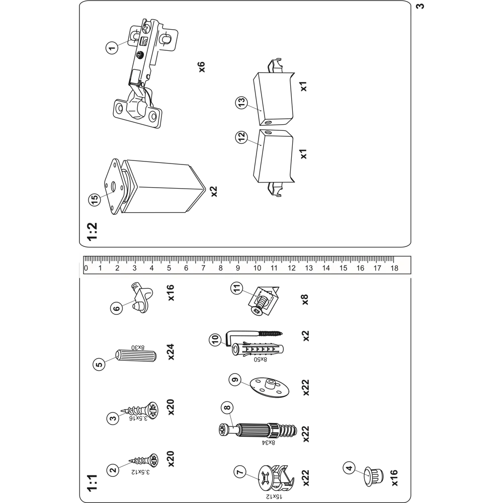 Пенал Santreyd Cube для ванной с эффектом дуб вотан, 30x200 см 87894131 STLM-0076058 - Вид №6