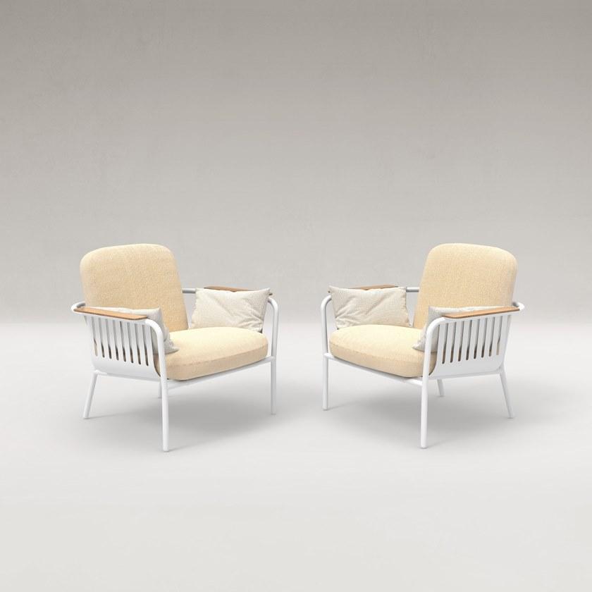 GANDIABLASCO Садовое кресло из термо-лакированного алюминия с подлокотниками Capa sun-id-1447928 - Вид №1