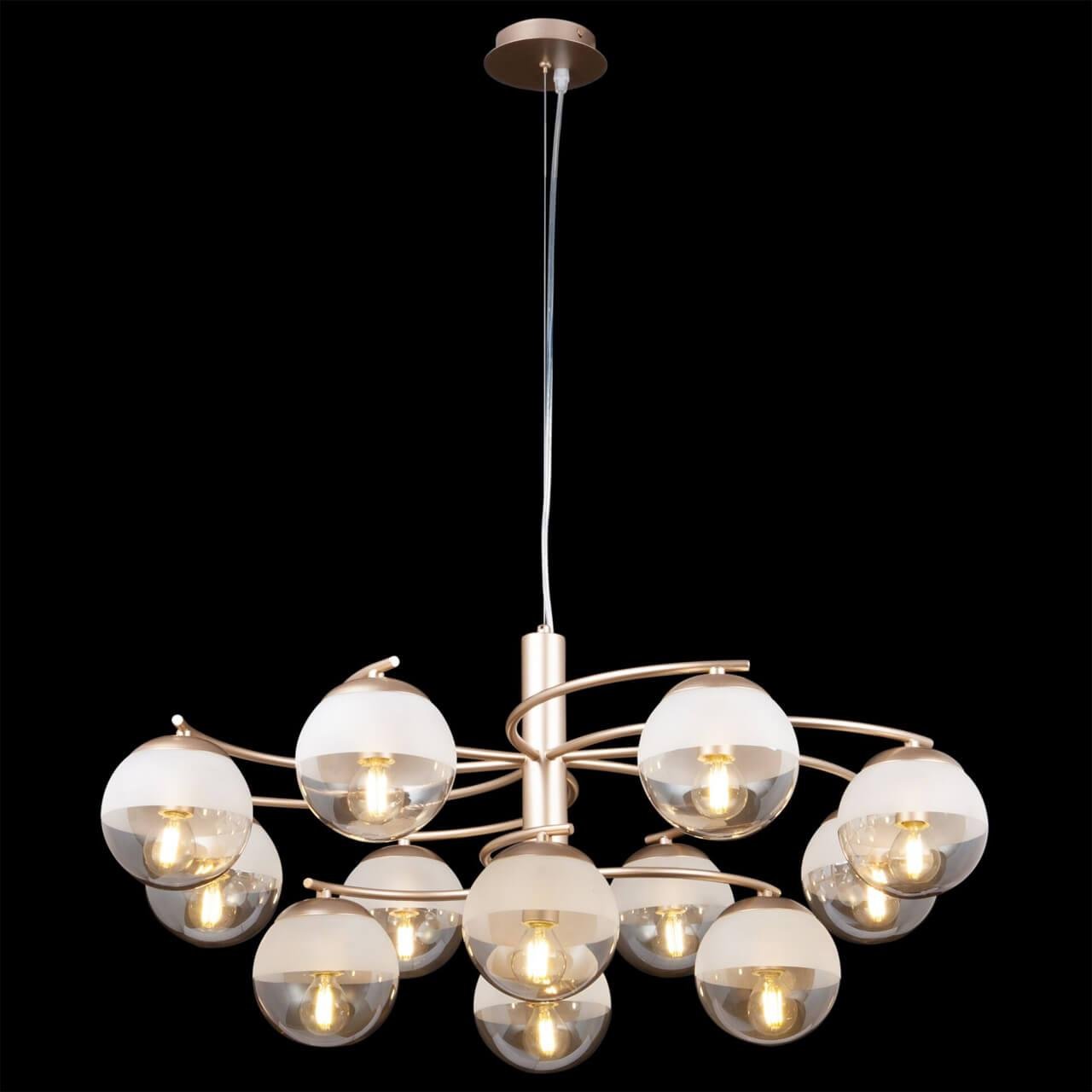 Подвесная люстра Freya Ostin FR5018PL-12G FREYA ДИЗАЙНЕРСКИЕ, OSTIN 312780 Янтарный  - Вид №1