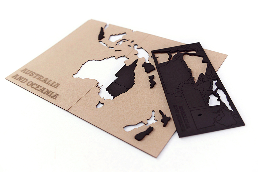 1601-12 new Пазл «карта мира» черная 100х60 см new Mimi  - Вид №11