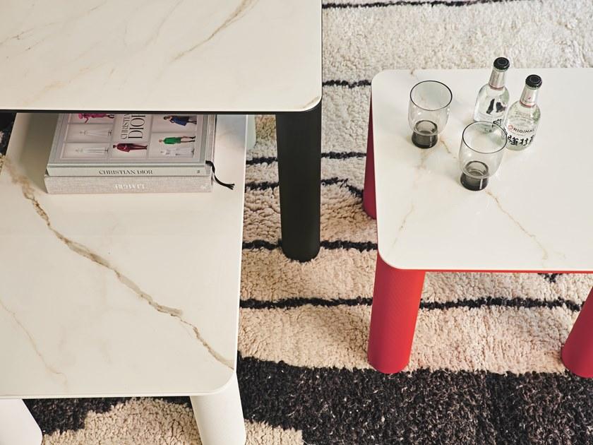 Midj Низкий квадратный журнальный столик из крашеного металла sun-id-1471729 - Вид №3