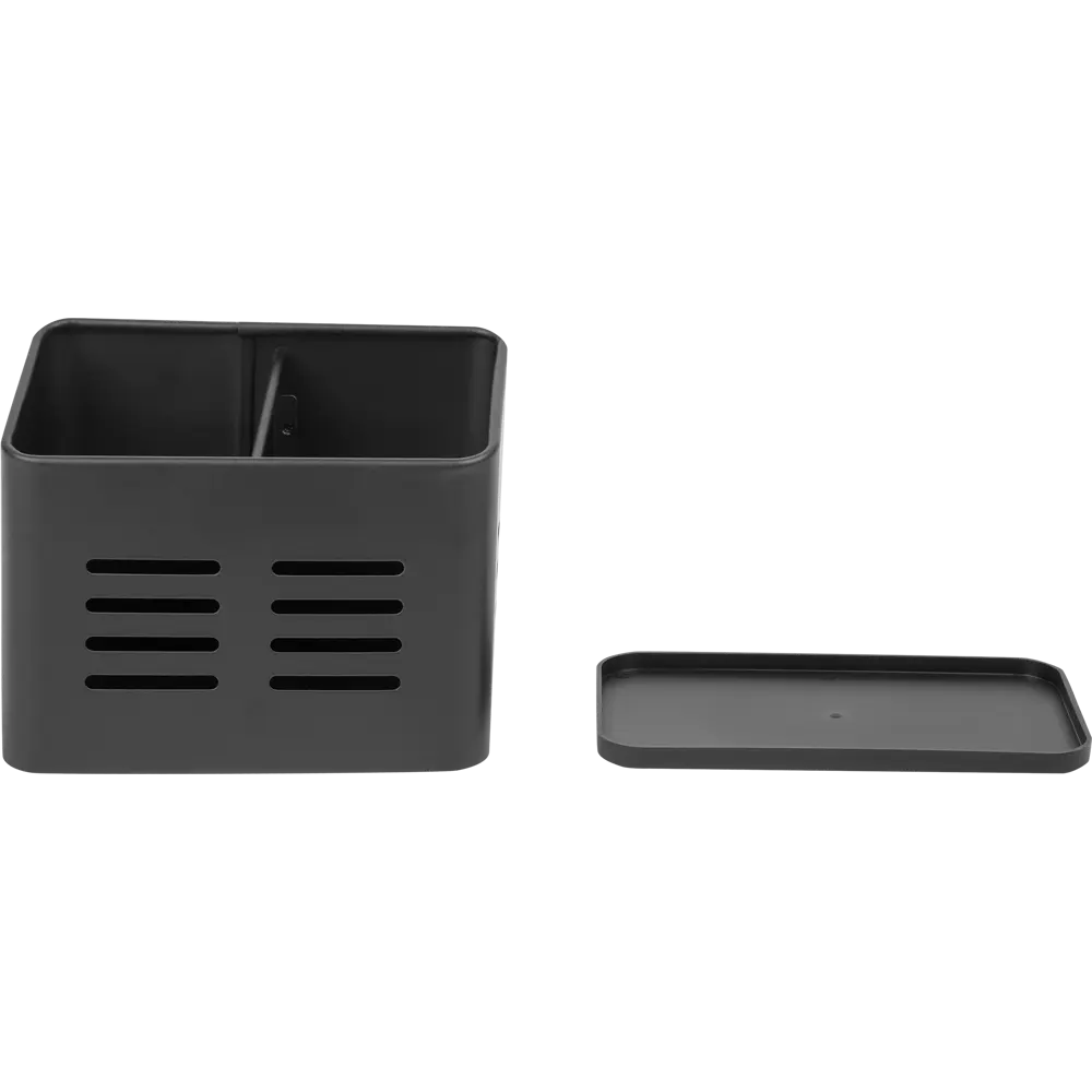 Подставка для приборов 15.8x9x13 см сталь цвет чёрный Santreyd STLM-2056821 - Вид №3