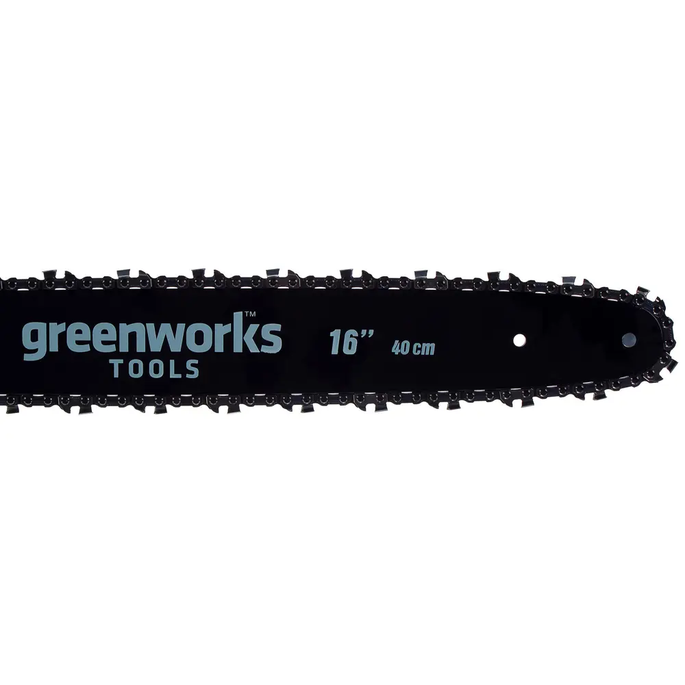 Аккумуляторная пила GreenWorks, 40 В шина 40 см АКБ и ЗУ в комплекте 18802685 STLM-2024751  - Вид №3