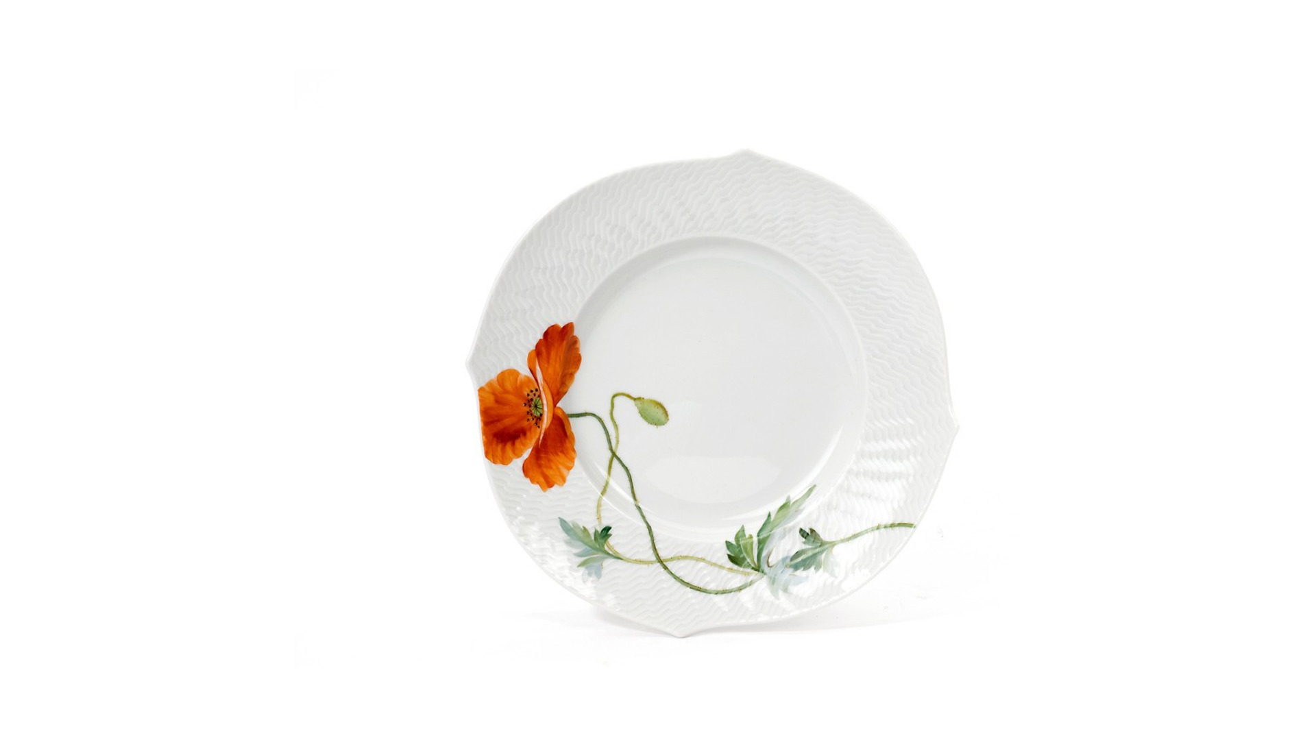 90169 Meissen Сервиз чайный 6/21 "Игра волн, рельеф, маки" Фарфор  - Вид №4