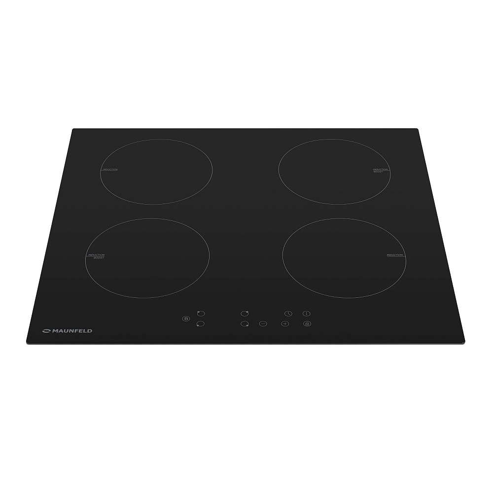 EVI.594-BK Электрическая индукционная панель / индукционная, • тип: электрическая 60 см • тип установки: независимая • управление: фронтальное, сенсорное • нагревательный элемент: индукция, 4шт • мощность конфорок, вт: 2 0 0 0 /2 6 0 0 (бустер), 2 0 0 0 / Santreyd  - Вид №1