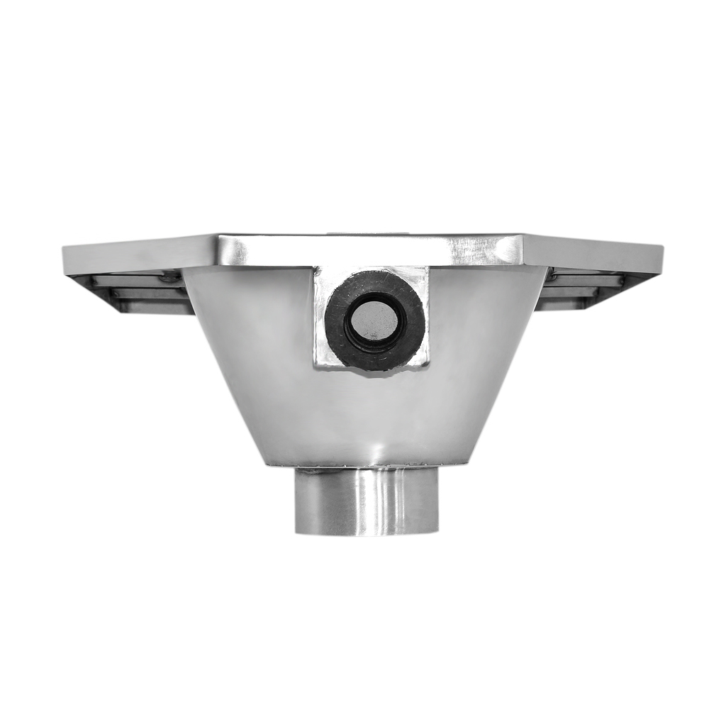 MF-415 Унитаз напольный "Чаша Генуя" из нержавеющей стали Public Steel  - Вид №1