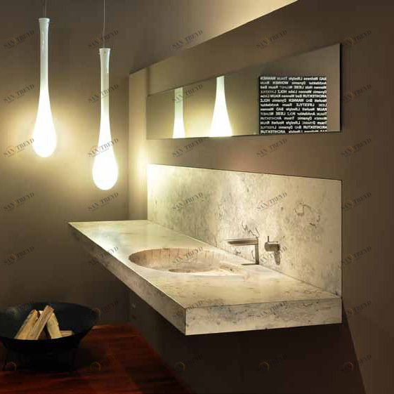 46060 Подвесная раковина настенная овальная Bagno Sasso  белая 