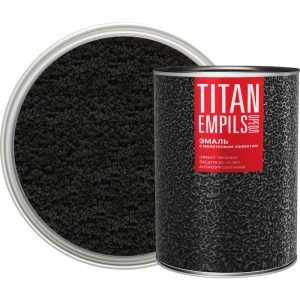 Грунт-эмаль 3 в 1 Ореол Titan молотковая цвет черный 0.8 кг 84439777 STLM-2053255